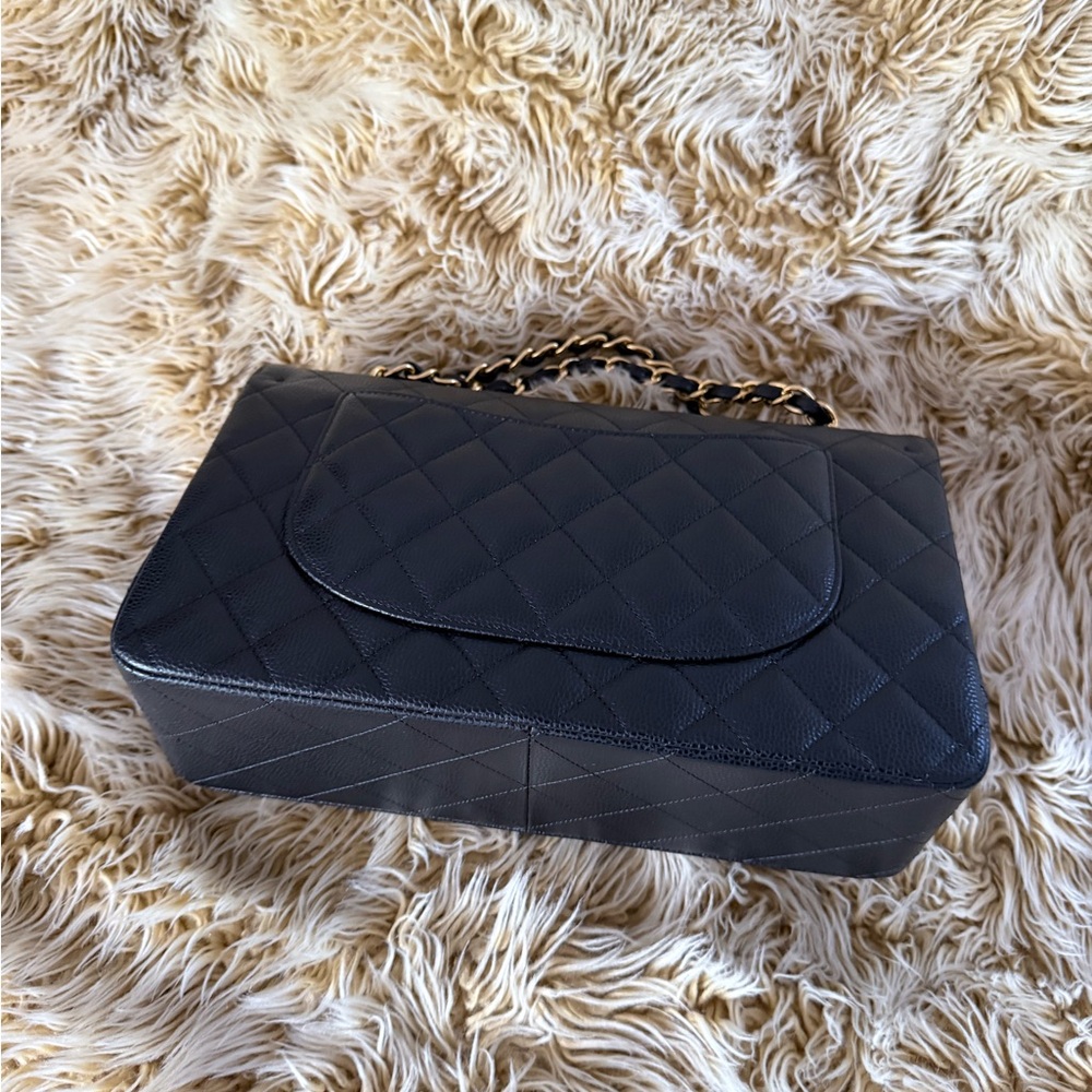 Chanel LARGE CLASSIC HANDBAG
Grained Calfskin & Gold-Tone Metal retail $11,700 - Picture 7 of 15